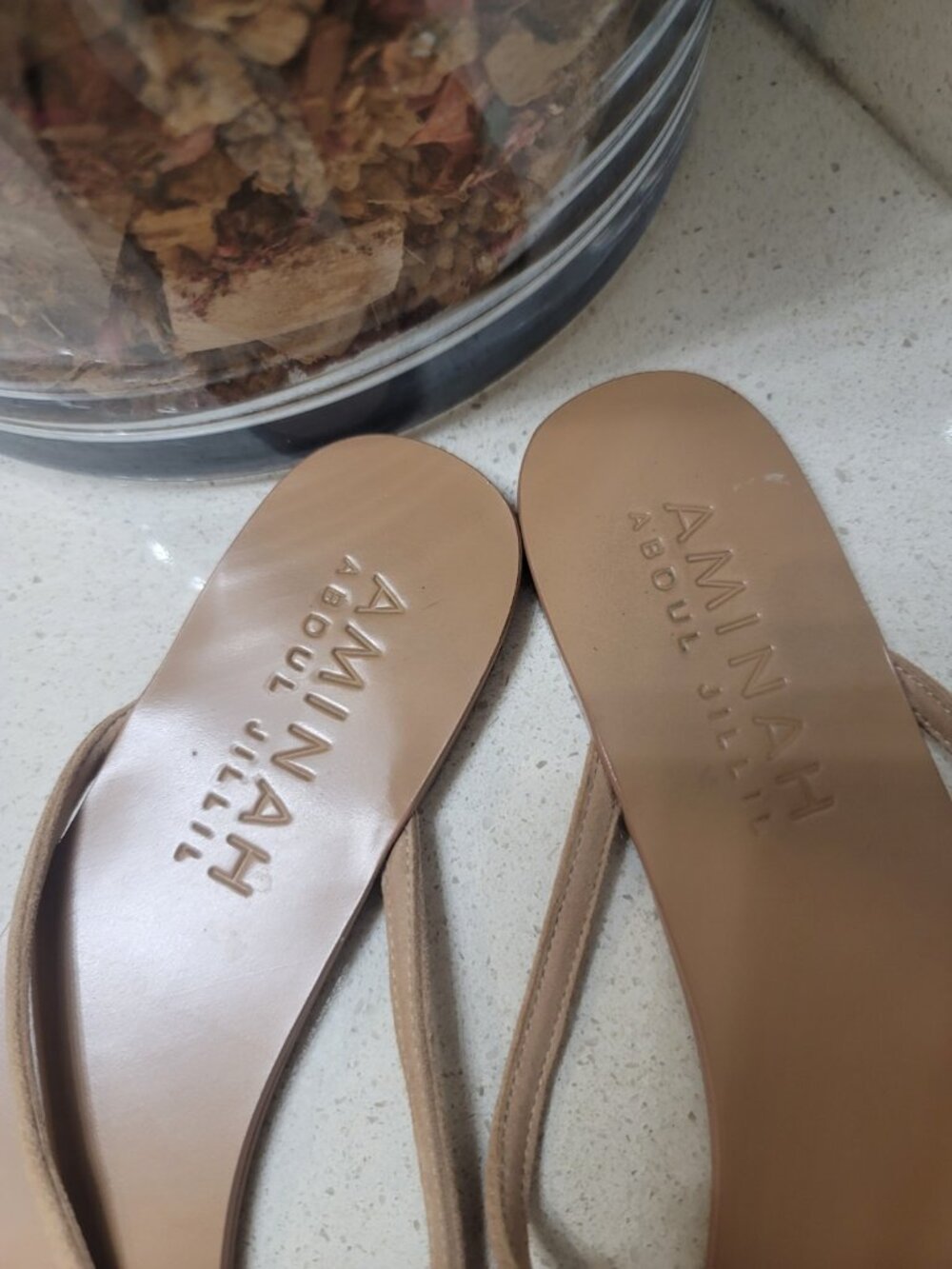 Aminah Abdul Jillil Soleil Brown Ballet Flats Size 8 M - Picture 3 of 5